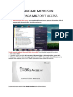 Langkah Menyusun Database Microsoft Access