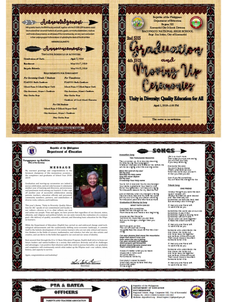 Moving Up Program Booklet 2018 | PDF | Soul | Cognitive Science