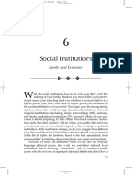 Social Institutions: Family and Economy