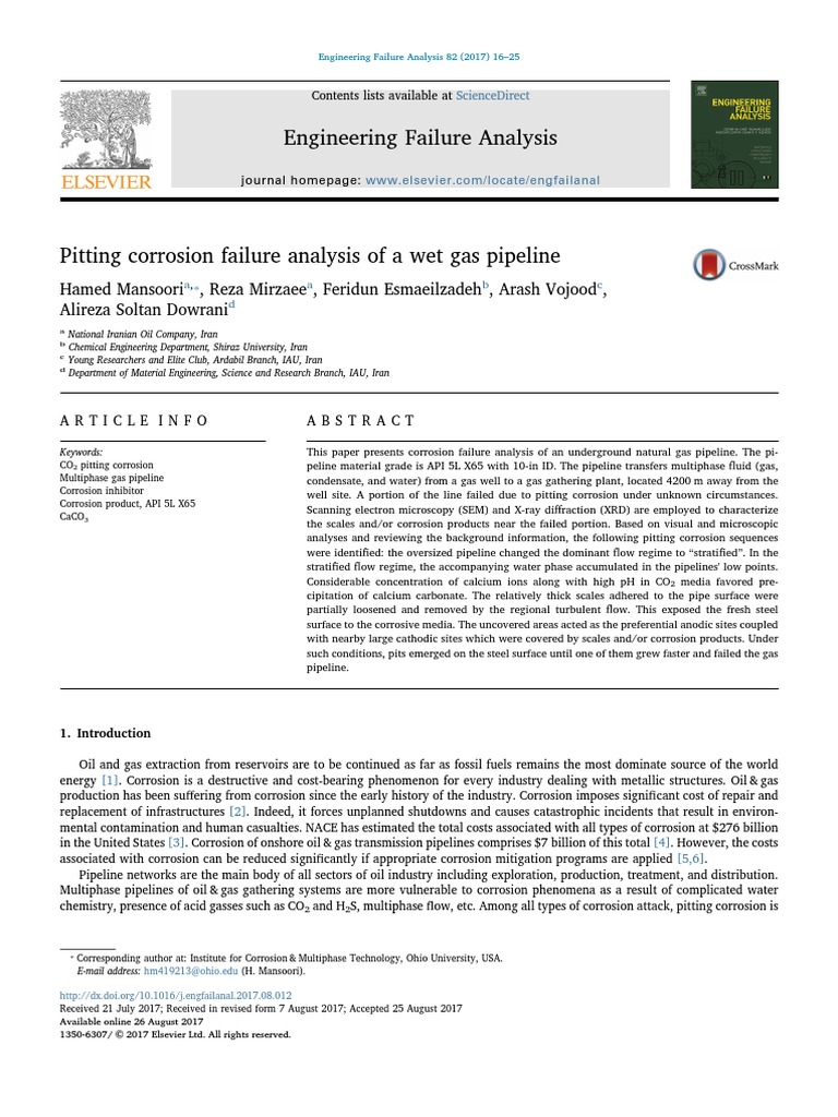 Engineering Failure Analysis | PDF | Corrosion | Electrochemistry