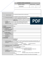 Detailed Science Lesson Plan: Grade Level Quarter / Domain Week & Day No. Page No