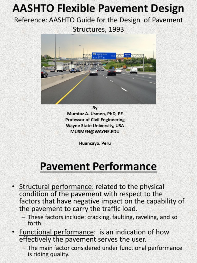 AASHTO 1993 Pavement Design Guide | PDF | Road Surface | Transportation ...
