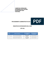 Registro de Integrantes Del COES PDF
