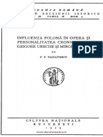 Panaitescu - Influenta Polona. Cronicari PDF