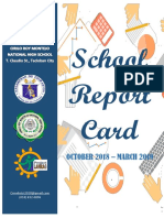 CRMNHS School Report Card Oct - March 2019