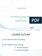 Vibration: Free Vibration of Single Degree of Freedom Systems