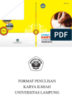 Format Penulisan Karya Ilmiah Unila 2015 PDF
