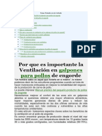 Ventilación para Galpones de Pollos de Engorde