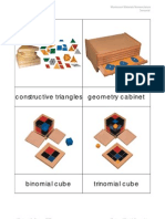 Montessori Materials Nomenclature Sensorial