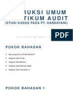 Instruksi Umum Praktikum Audit
