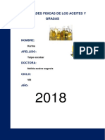 Propiedades Fisicas de Los Aceites y Grasas