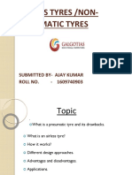Airless Tyres /Non-Pneumatic Tyres: Submitted by - Ajay Kumar ROLL NO. - 1609740903