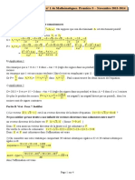 Devoir Commun Math 4 Lycee Jacques Prevert Corrige