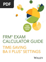 FRM Exam Calculator Guide FAQ 2018