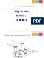 Analog Electronics Lecture - 3 16-01-2019: BITS Pilani, K K Birla Goa Campus