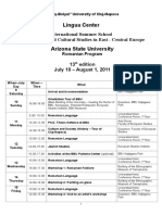 Romanian and Cultural Studies in East Central Europe 2011