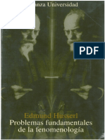 Husserl - Problemas Fundamentales de La