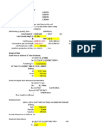 Design of Strip Footing at Grid C-C: U U, Lim