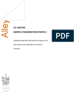 Alleyn's School 13+ English Sample Examination Paper 1