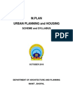 M.Plan Urban Planning and Housing