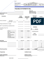 Philhealth Patients' Bill: Amount After Discount