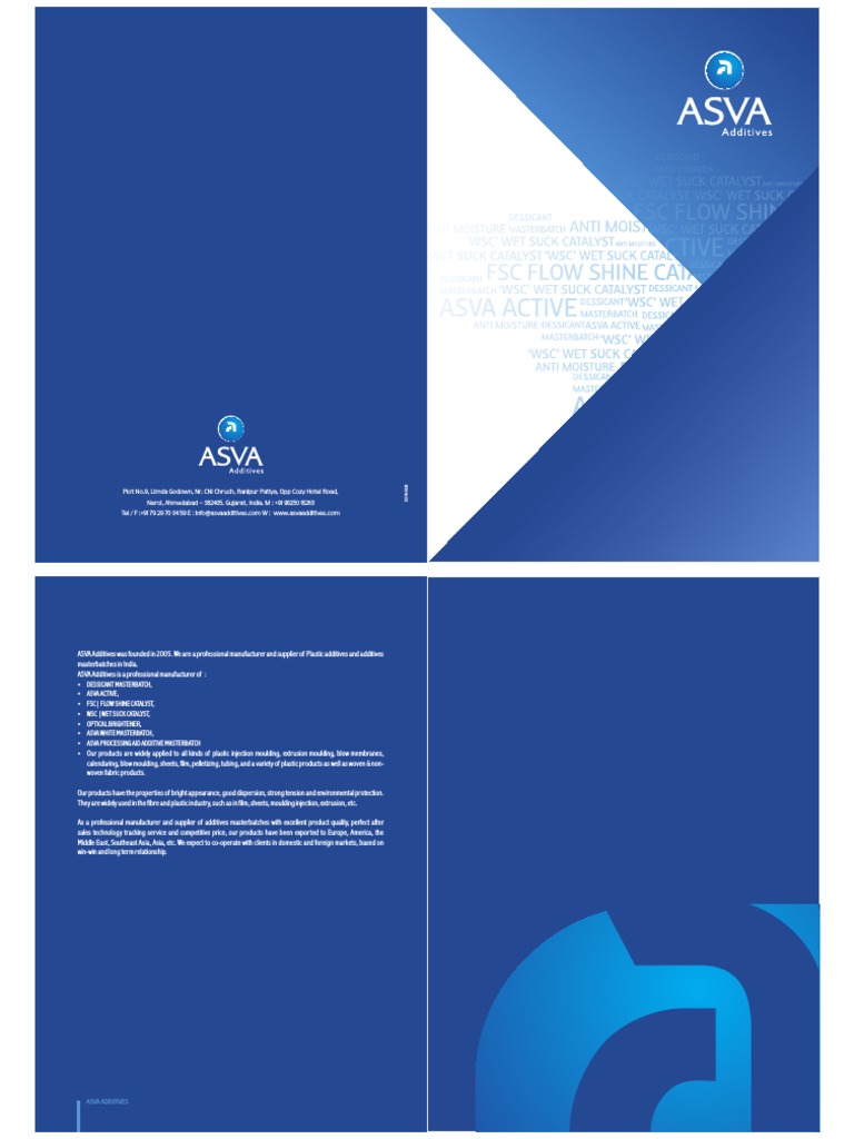 Asva Additives - Catalog | PDF | Plastic | Extrusion