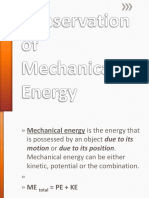 Conservation of Mechanical Energy