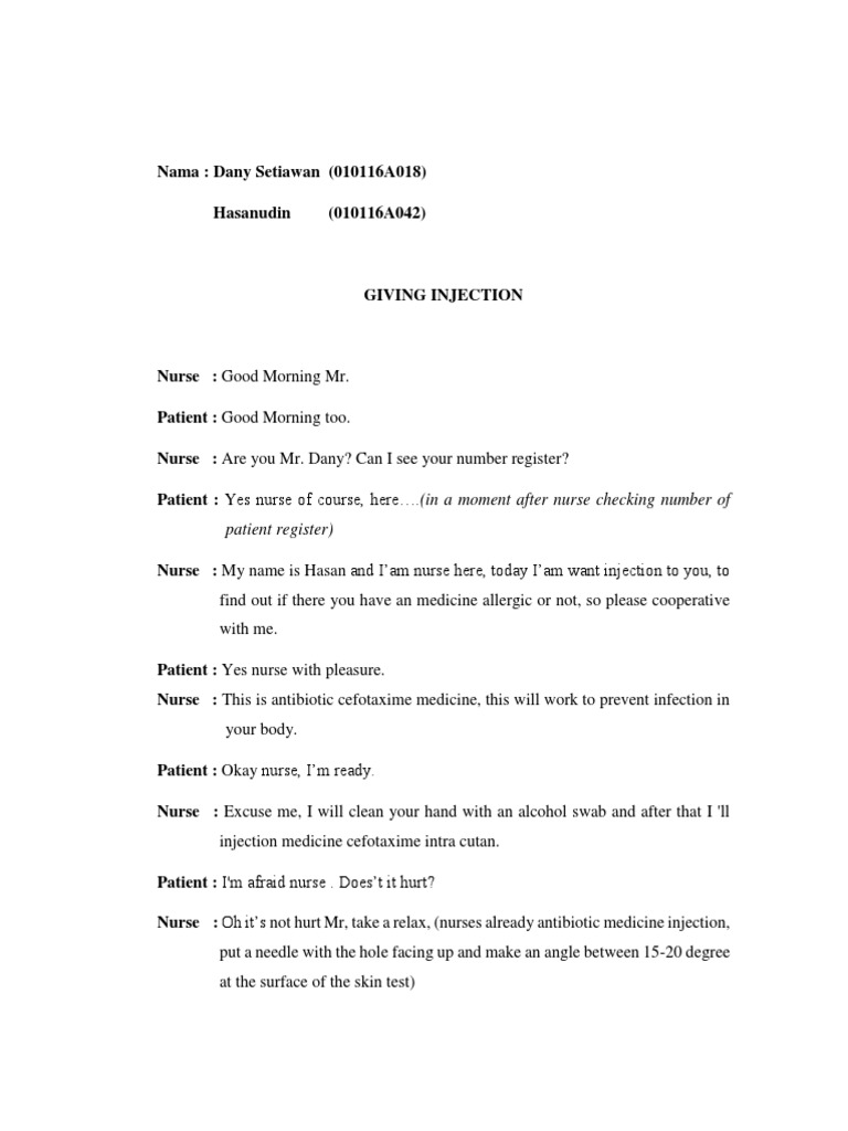 Giving Injection Fix | PDF