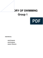 History of Swimming Group 1: Submitted by