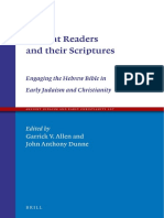 (Ancient Judaism and Early Christianity 107) Garrick V. Allen, John Anthony Dunne - Ancient Readers and Their Scriptures - Engaging The Hebrew Bible in Early Judaism and Christianity (2019, Brill) PDF