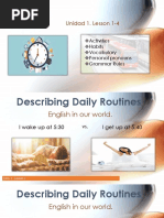 Presentation of Daily Routines in English