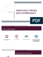 Democracy, People and Governance