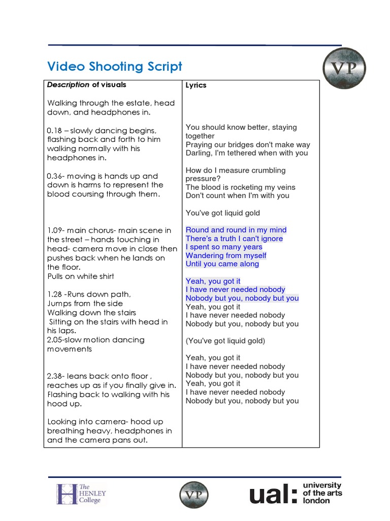Shooting Script 3 | PDF