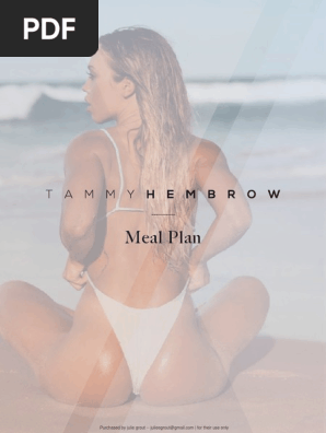 Tammy Hembrow Meal Plan