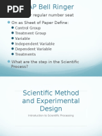 Scientific Method and Experimental Design