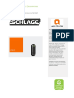 Allegion EPD Schlage PR10 Key Card Reader 112195