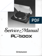 Pioneer PL 500X Service Manual