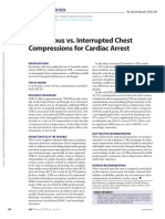 Continuous vs. Interrupted Chest Compressions For Cardiac Arrest
