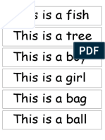 Different objects: fish, tree, boy, girl, bag, ball