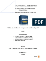 Justificacion e Importancia de La Inv.