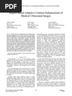 Region Based Adaptive Contrast Enhancement of Medical Ultrasound Images