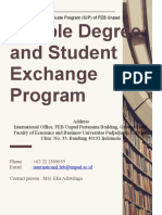 Double Degree and Student Exchange Program
