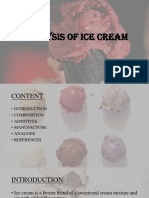 Analysis of Icecream