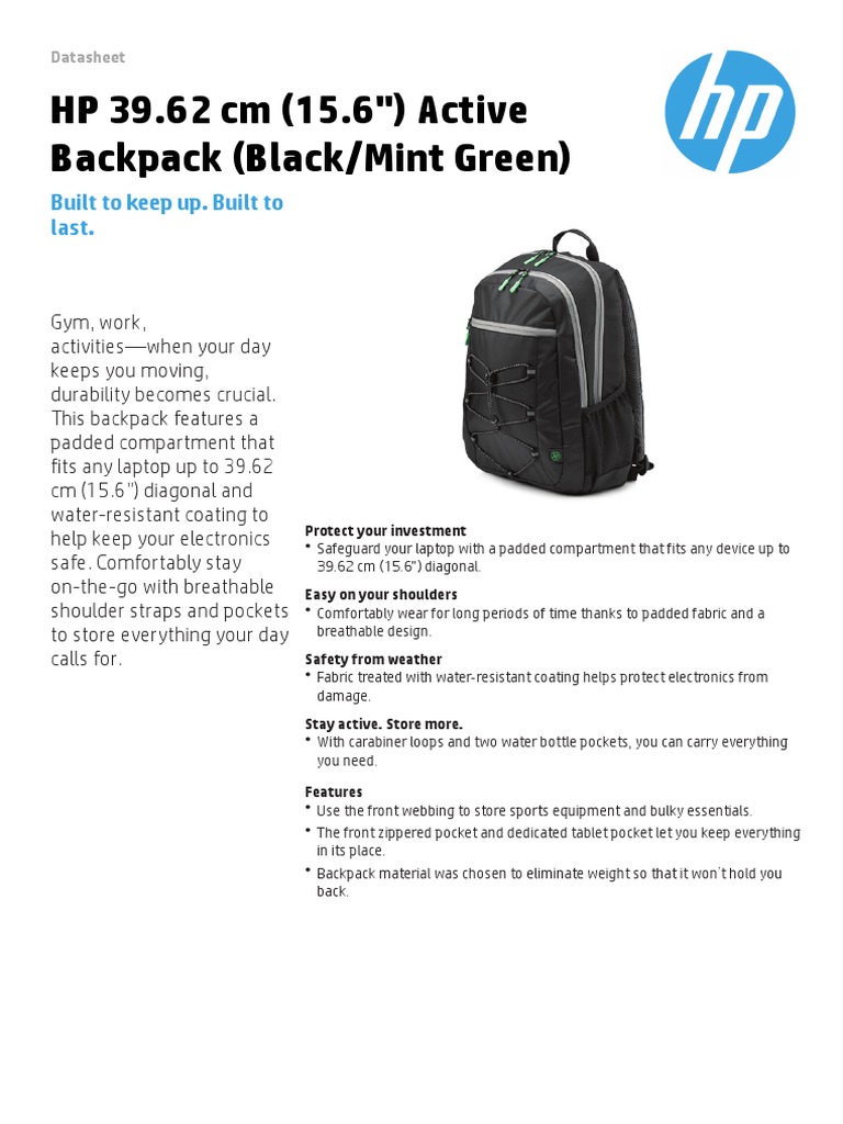 HP Active Backpack PDF Backpack Equipment