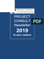 [DE] PROJECT CONSULT Newsletter | PROJECT CONSULT Unternehmensberatung Dr. Ulrich Kampffmeyer GmbH | Hamburg | Ferbuar 2019 | ISSN 1349-0809 