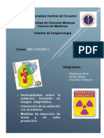 Grupo 1 Generalidades Sobre La Radiación Ionizante en Imagen Diagnóstica