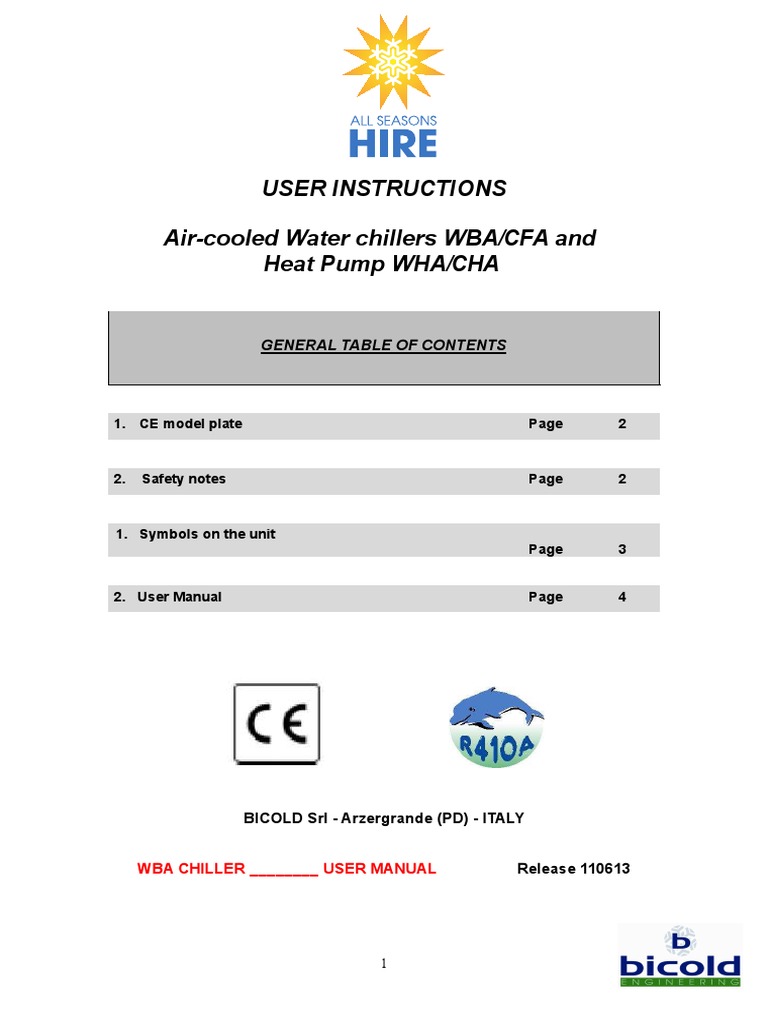 160kw Chiller Guide Product Manual600 | PDF | Heat Exchanger | Hvac