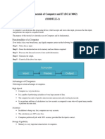 Computer: Fundamentals of Computer and IT (BCAC0002) (MODULE-1)