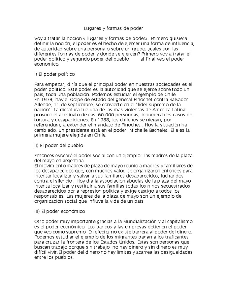 Lugares Y Formas De Poder Definition Bac – CFKIM