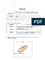 Ficha 1 - Bioelementos y Nutrientes - Ara